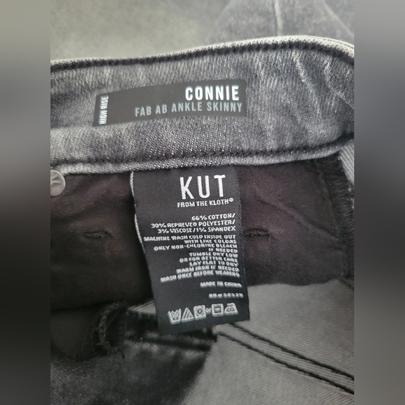 KUT from the kloth Connie High Rise Fab Ab Ankle Skinny / New NWT Size 00 - Picture 6 of 10